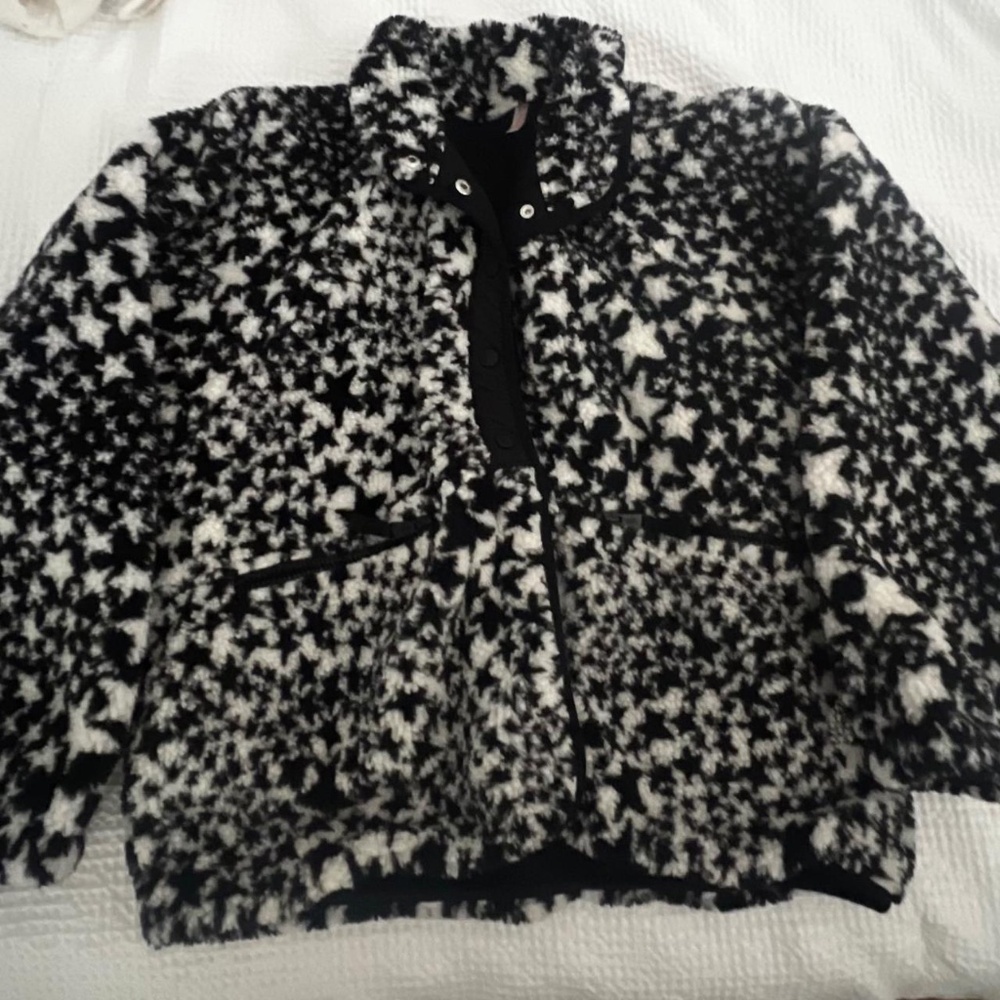 Free People Hit the Slopes Fleece Stars, Size Large